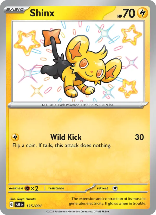 Shinx 135 Paldean Fates Pokesingles