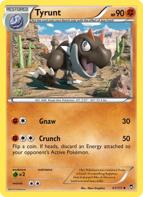 Tyrunt 61 Furious Fists Pokesingles