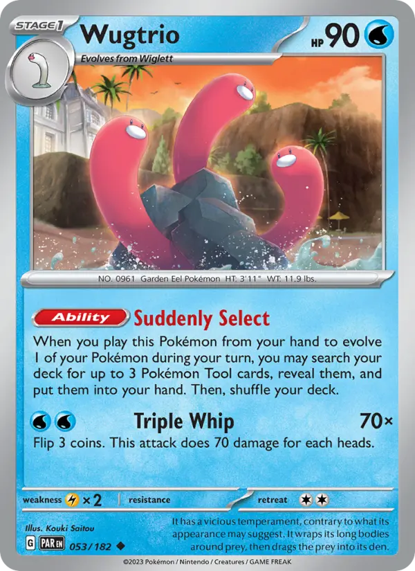 Wugtrio 53 Paradox Rift Pokesingles