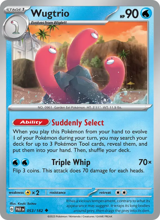 Wugtrio 53 Paradox Rift Pokesingles