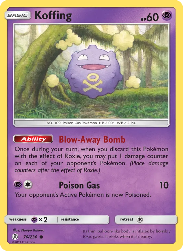 Koffing 76 Cosmic Eclipse Pokesingles