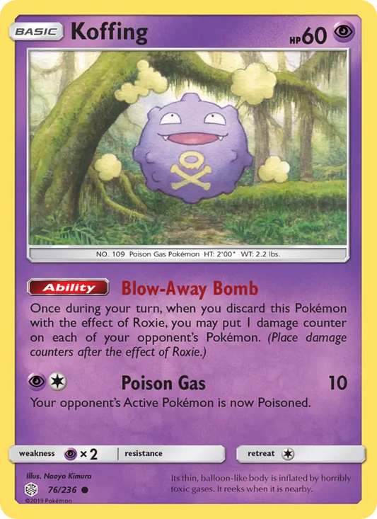 Koffing 76 Cosmic Eclipse Pokesingles