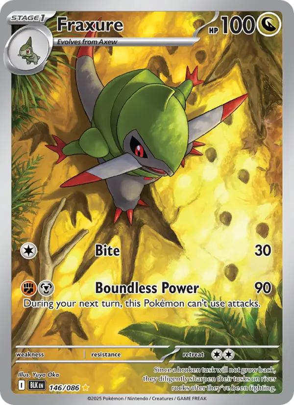 Fraxure 146 Black Bolt Pokesingles