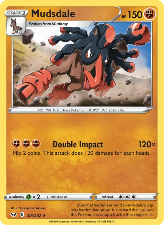 Mudsdale 106 Sword & Shield Pokesingles
