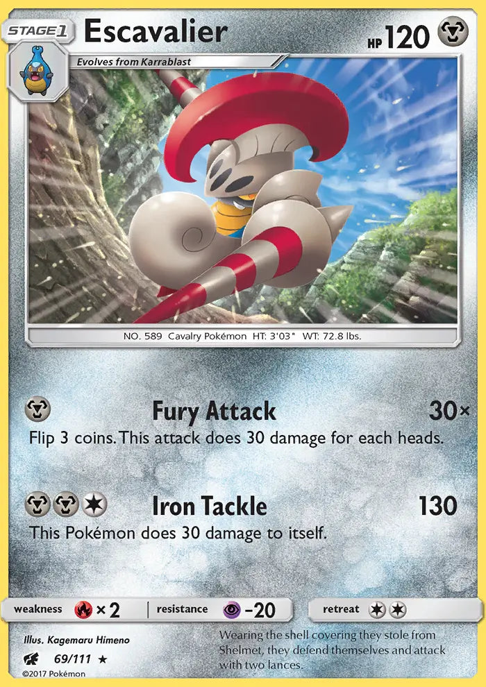 Escavalier 69 Crimson Invasion Pokesingles