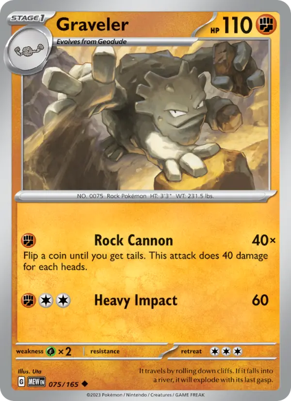Graveler 75 151 Pokesingles