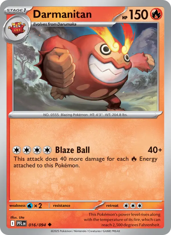Darmanitan 16 Phantasmal Flames Pokesingles