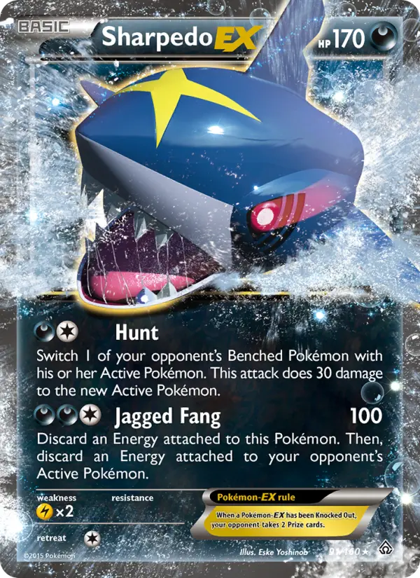 Sharpedo EX 91 Primal Clash Pokesingles