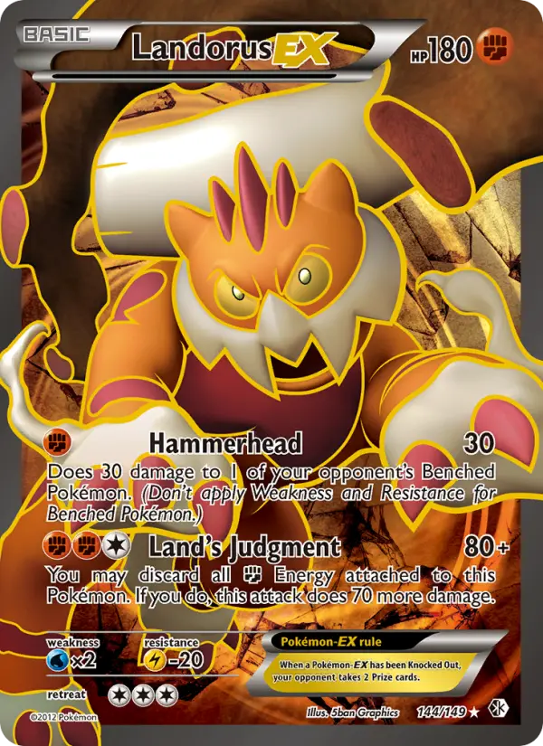 Landorus-EX 144 Boundaries Crossed Pokesingles