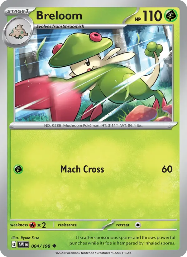 Breloom 4 Scarlet & Violet Pokesingles