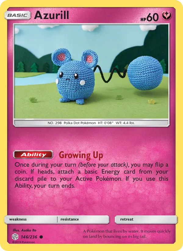 Azurill 146 Cosmic Eclipse Pokesingles