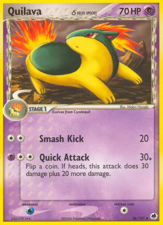 Quilava δ 36 Dragon Frontiers Pokesingles