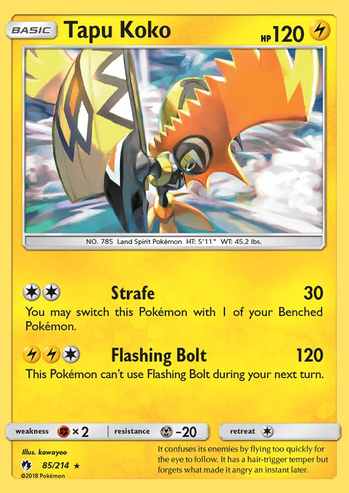 Tapu Koko 85 Lost Thunder Pokesingles