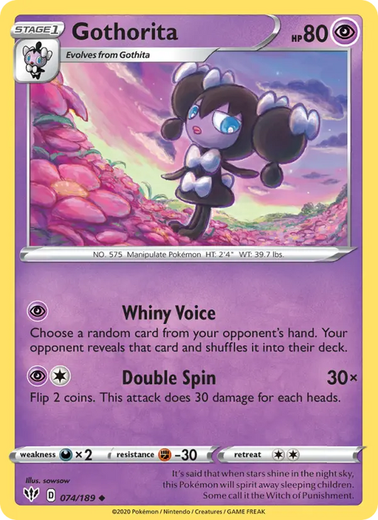 Gothorita 74 Darkness Ablaze Pokesingles