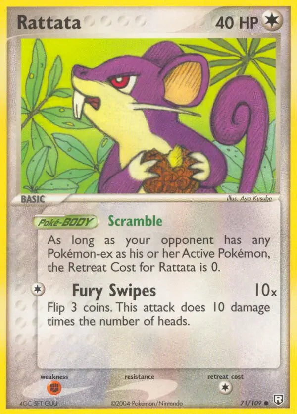 Rattata 71 Team Rocket Returns Pokesingles