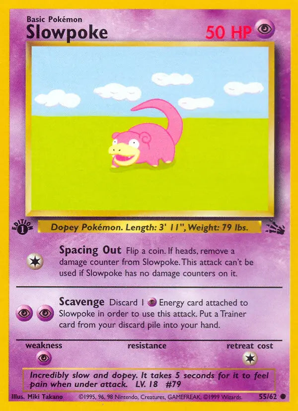 Slowpoke 55 Fossil Pokesingles