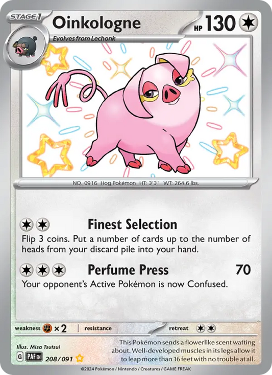 Oinkologne 208 Paldean Fates Pokesingles