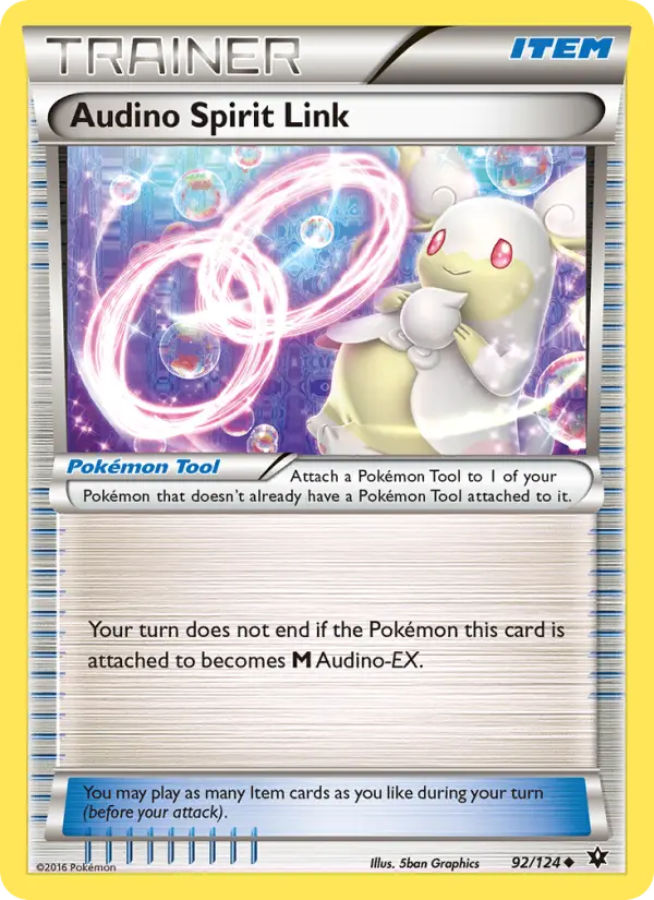 Audino Spirit Link 92 Fates Collide Pokesingles