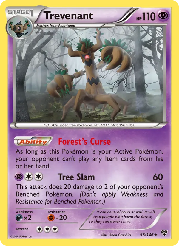 Trevenant 55 XY Pokesingles