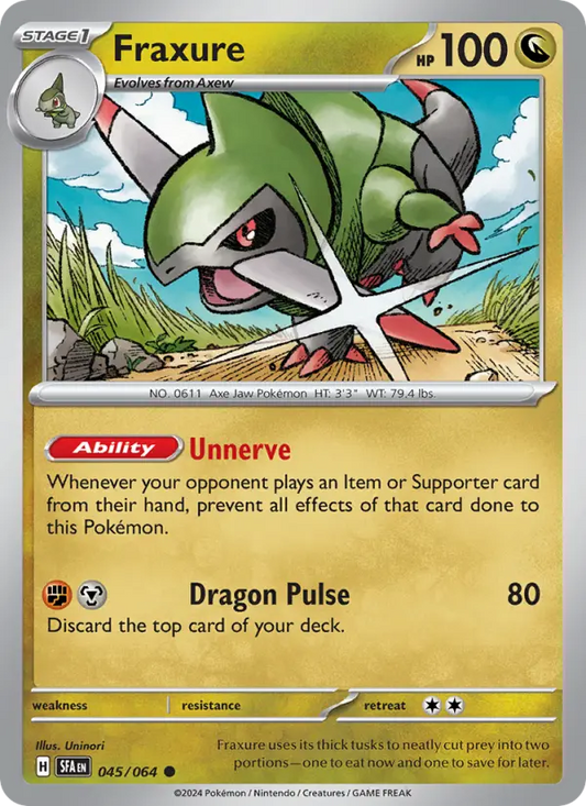 Fraxure 45 Shrouded Fable Pokesingles