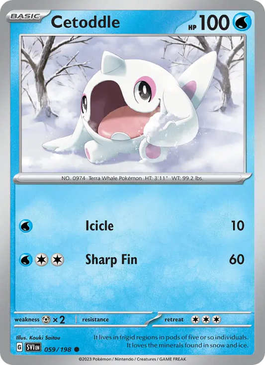 Cetoddle 59 Scarlet & Violet Pokesingles