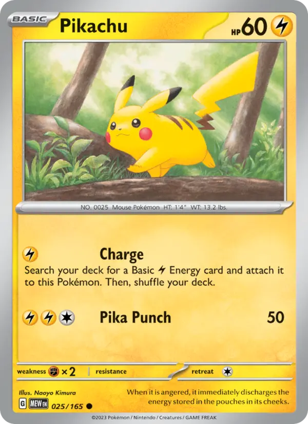 Pikachu 25 151 Pokesingles