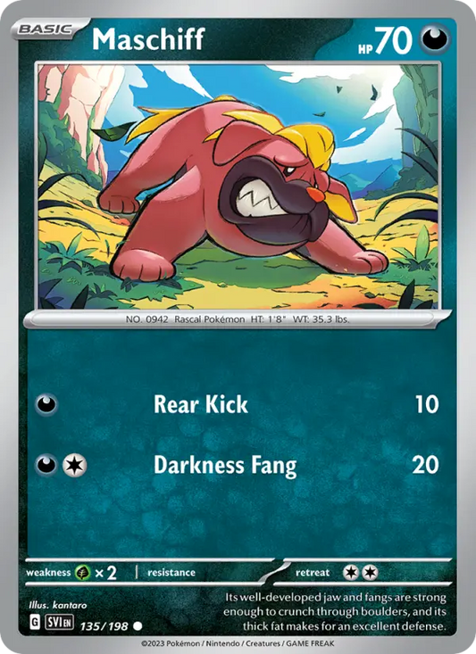 Maschiff 135 Scarlet & Violet Pokesingles