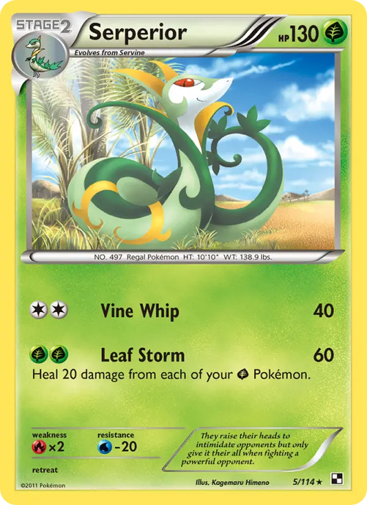 Serperior 5 Black & White Pokesingles