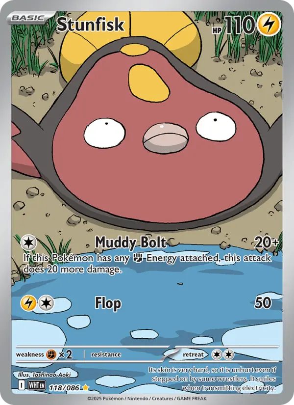 Stunfisk 118 White Flare Pokesingles