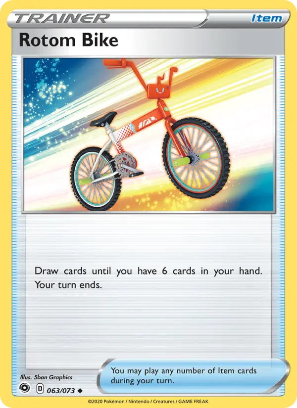 Rotom Bike 63 Champion's Path Pokesingles