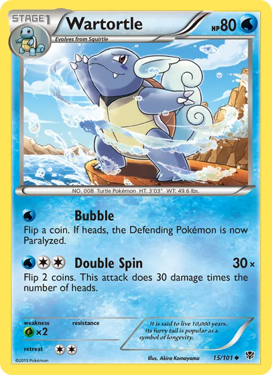 Wartortle 15 Plasma Blast Pokesingles