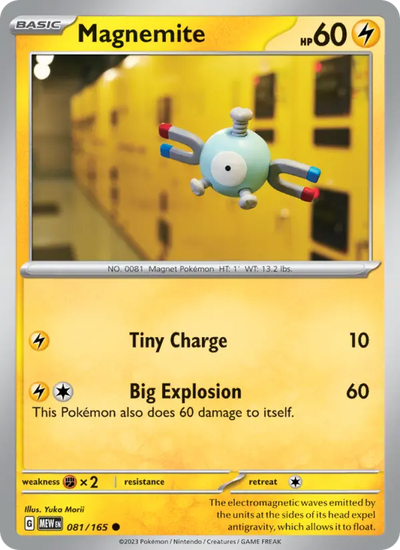 Magnemite 81 151 Pokesingles
