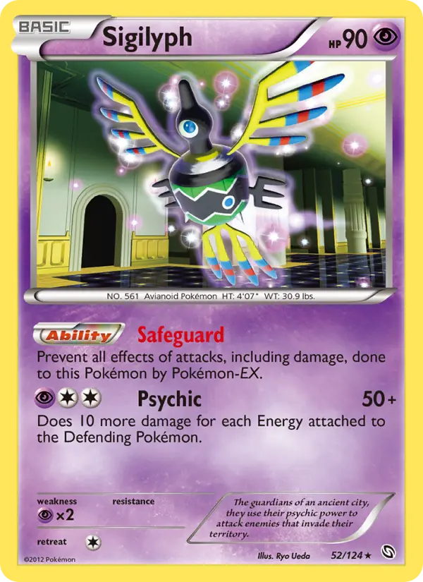 Sigilyph 52 Dragons Exalted Pokesingles