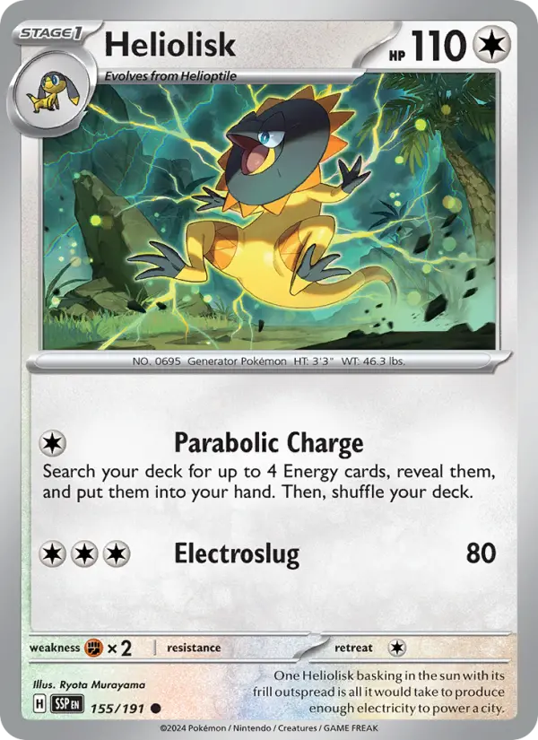 Heliolisk 155 Surging Sparks Pokesingles