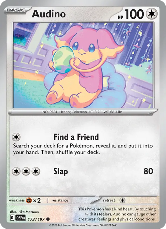 Audino 173 Obsidian Flames Pokesingles