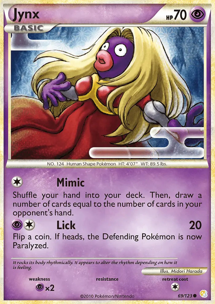 Jynx 69 HeartGold SoulSilver Pokesingles