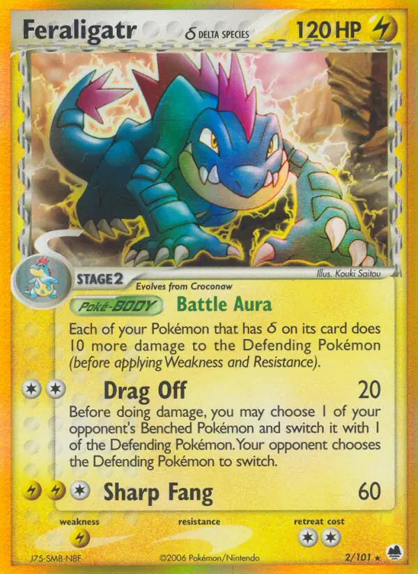 Feraligatr δ 2 Dragon Frontiers Pokesingles