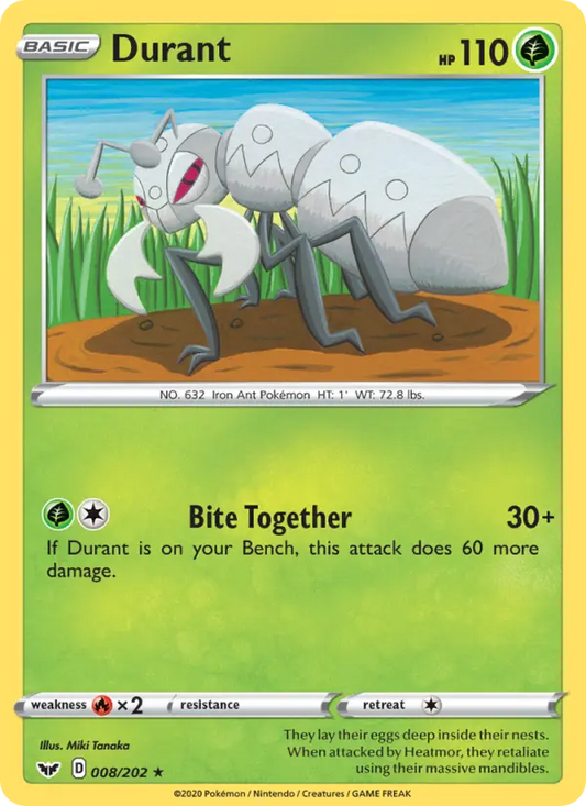 Durant 8 Sword & Shield Pokesingles