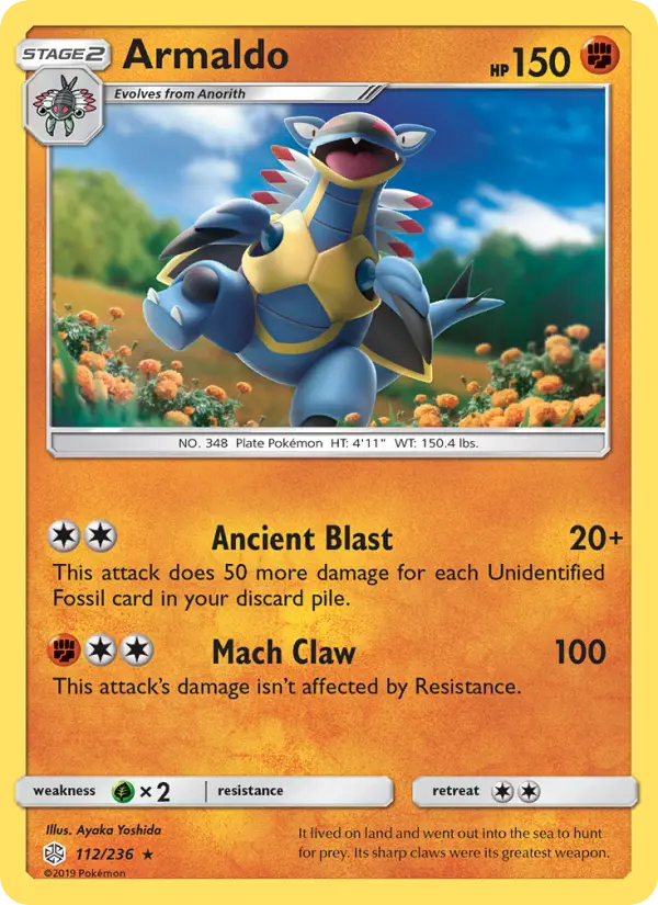 Armaldo 112 Cosmic Eclipse Pokesingles