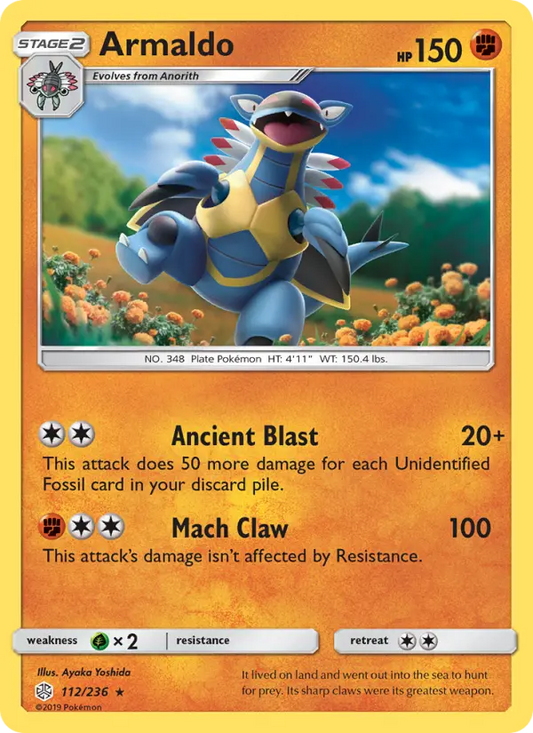 Armaldo 112 Cosmic Eclipse Pokesingles