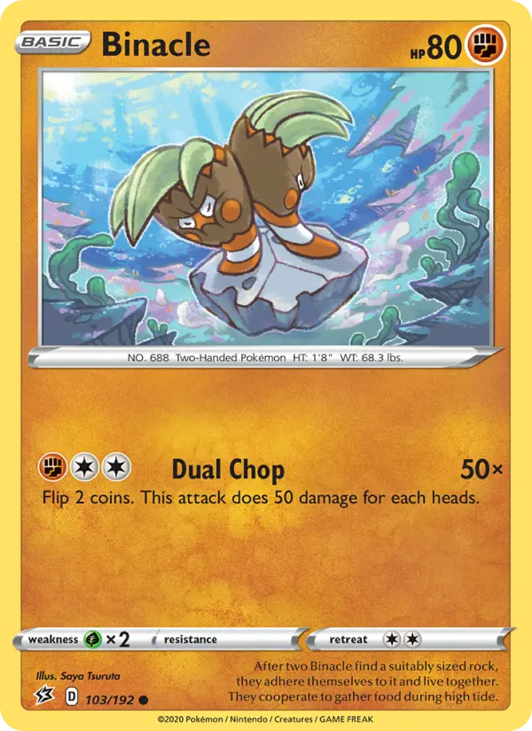 Binacle 103 Rebel Clash Pokesingles