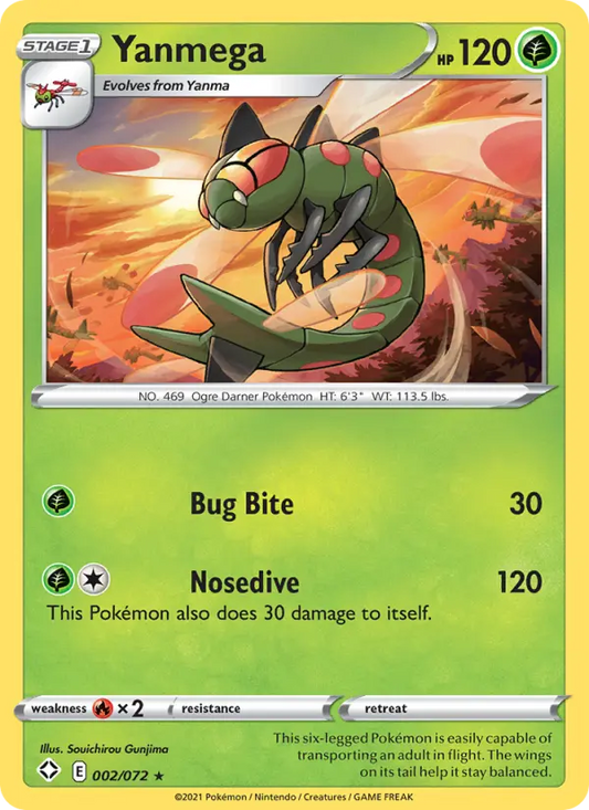 Yanmega 2 Shining Fates Pokesingles