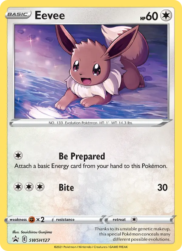 Eevee SWSH127 SWSH Black Star Promos Pokesingles