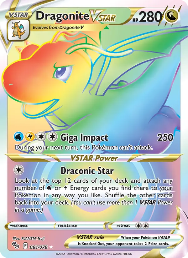 Dragonite VSTAR 81 Pokémon GO Pokesingles