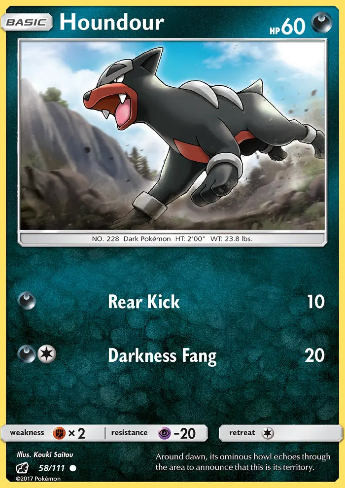 Houndour 58 Crimson Invasion Pokesingles
