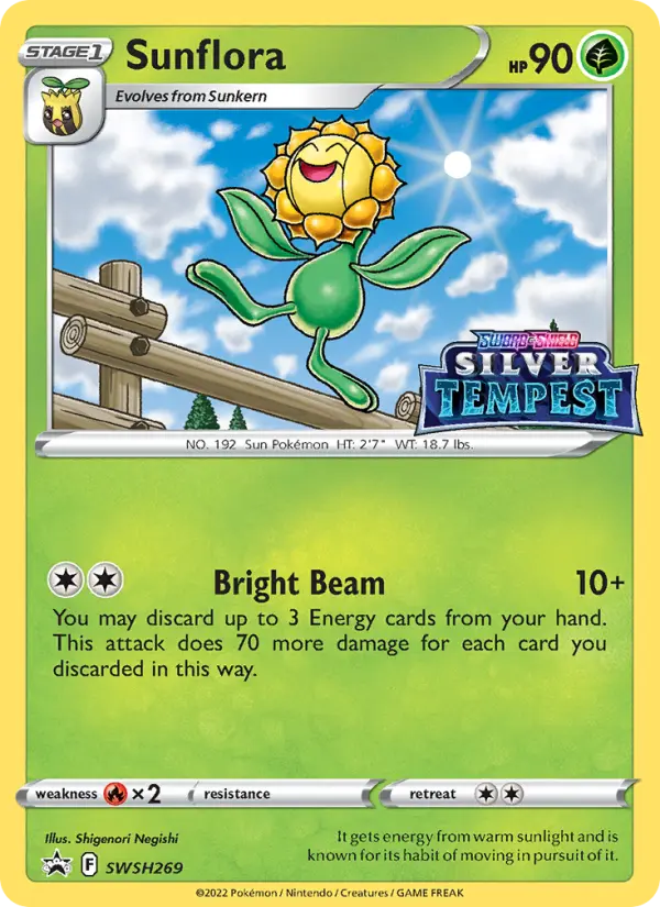 Sunflora SWSH269 SWSH Black Star Promos Pokesingles