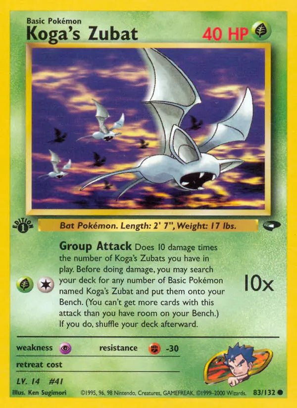 Koga's Zubat 83 Gym Challenge Pokesingles