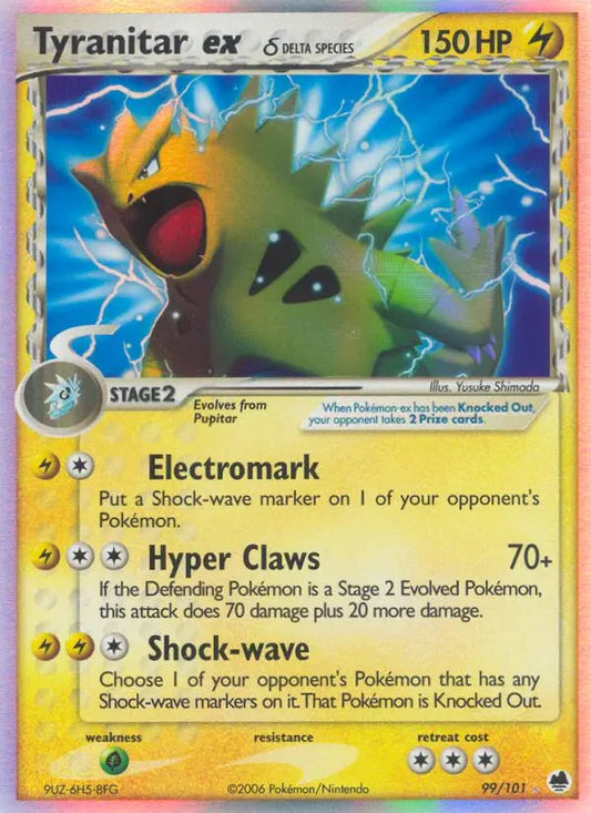 Tyranitar ex δ 99 Dragon Frontiers Pokesingles