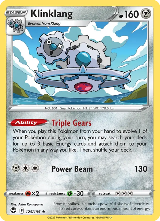 Klinklang 125 Silver Tempest Pokesingles