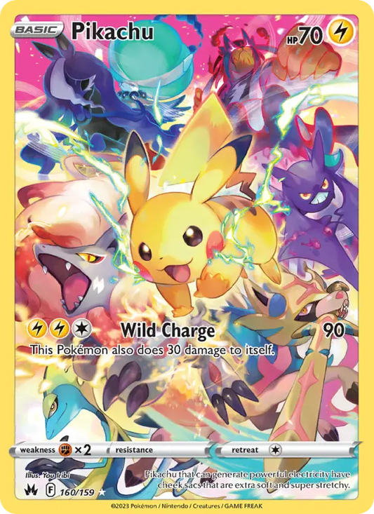 Pikachu 160 Crown Zenith Pokesingles